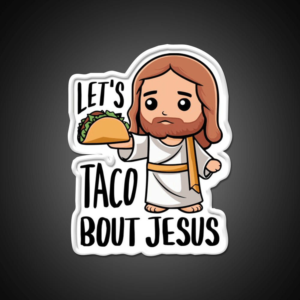 Lets Taco Bout Cute Taco Pun Taco Led Neon Sign Rgb Color - Shineneon