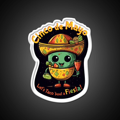 Lets Taco Bout Fiesta Taco Led Neon Sign Rgb Color - Shineneon