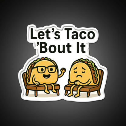 Lets Taco Bout It Taco Led Neon Sign Kitchen Sign Taco Light Rgb Color - Shineneon