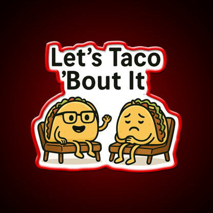 Lets Taco Bout It Taco Led Neon Sign Kitchen Sign Taco Light Rgb Color - Shineneon