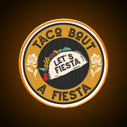 Lets Taco Bout It Taco Led Neon Sign Wall Sign Kitchen Sign Rgb Color - Shineneon
