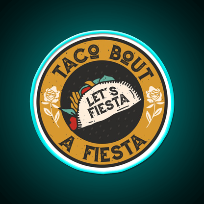 Lets Taco Bout It Taco Led Neon Sign Wall Sign Kitchen Sign Rgb Color - Shineneon