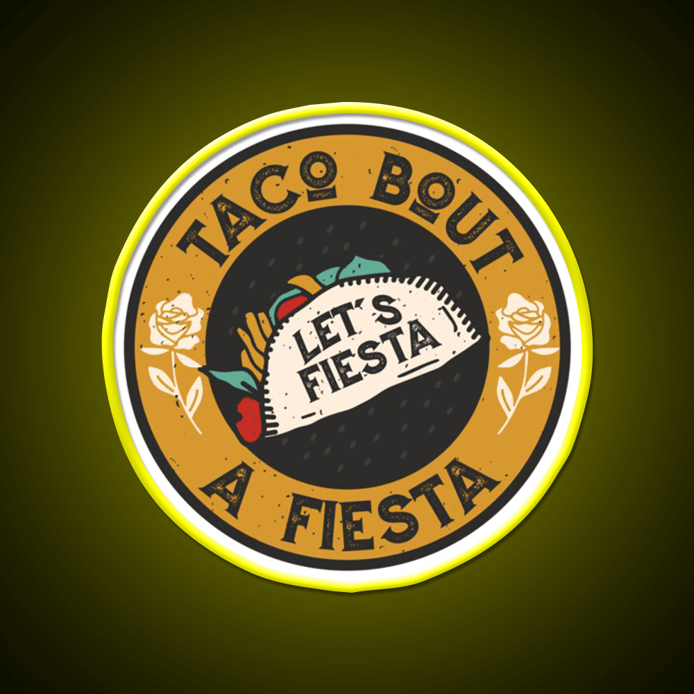 Lets Taco Bout It Taco Led Neon Sign Wall Sign Kitchen Sign Rgb Color - Shineneon