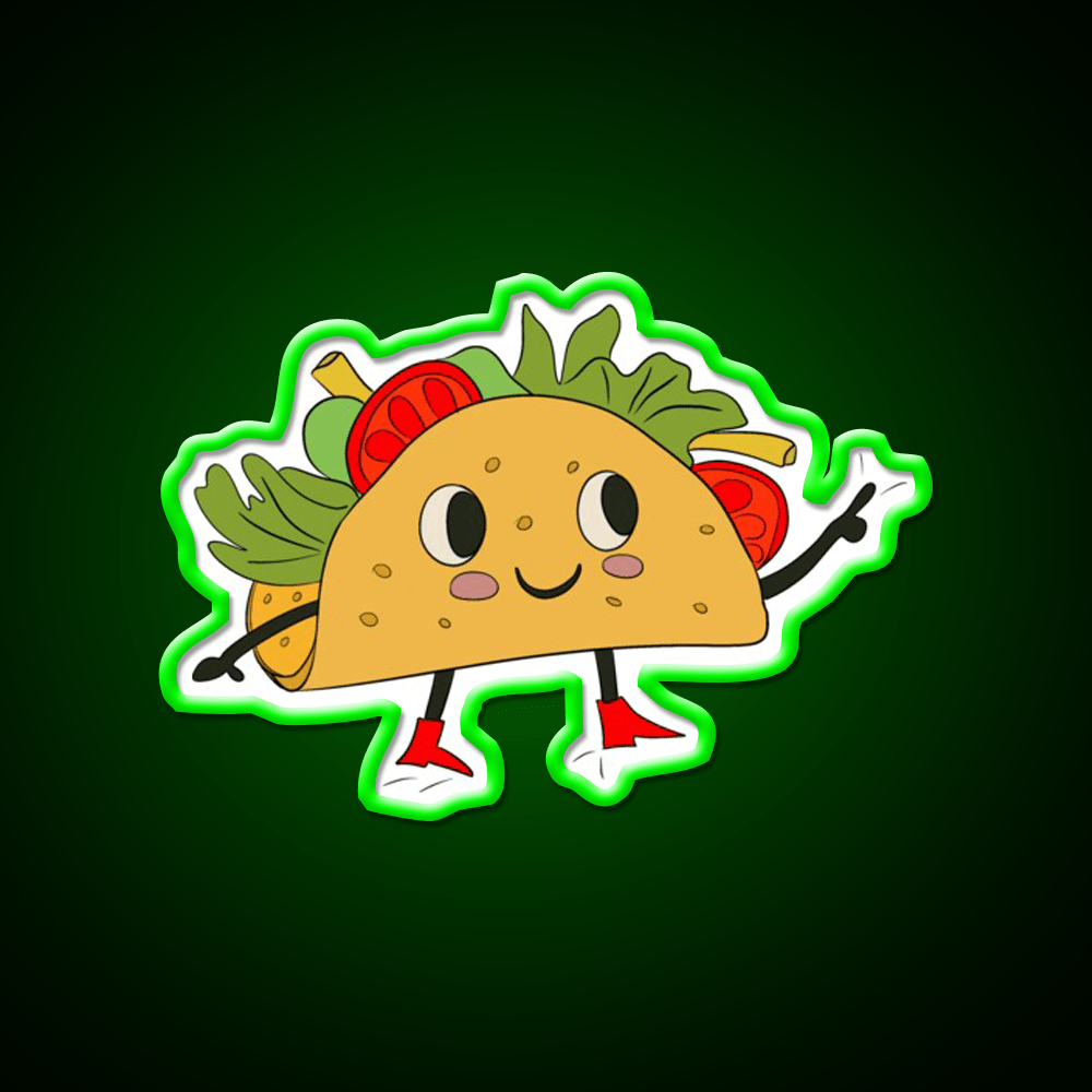 Lets Taco Bout Me Taco Led Neon Sign Rgb Color - Shineneon