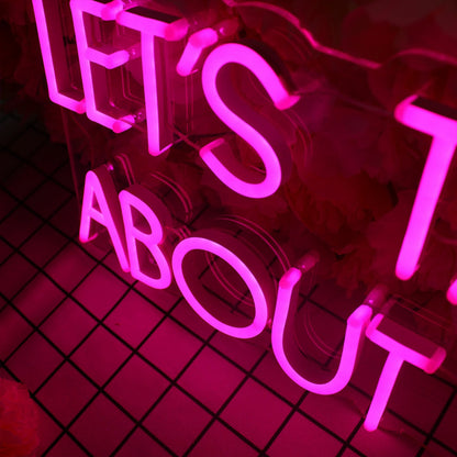 Lets Talk About Sex Baby Led Neon Sign | Shineneon
