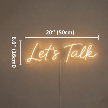 Let's Talk Custom LED Neon Sign - Shineneon