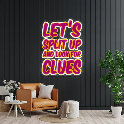 Letssplitup Artwork Led Neon - Shineneon