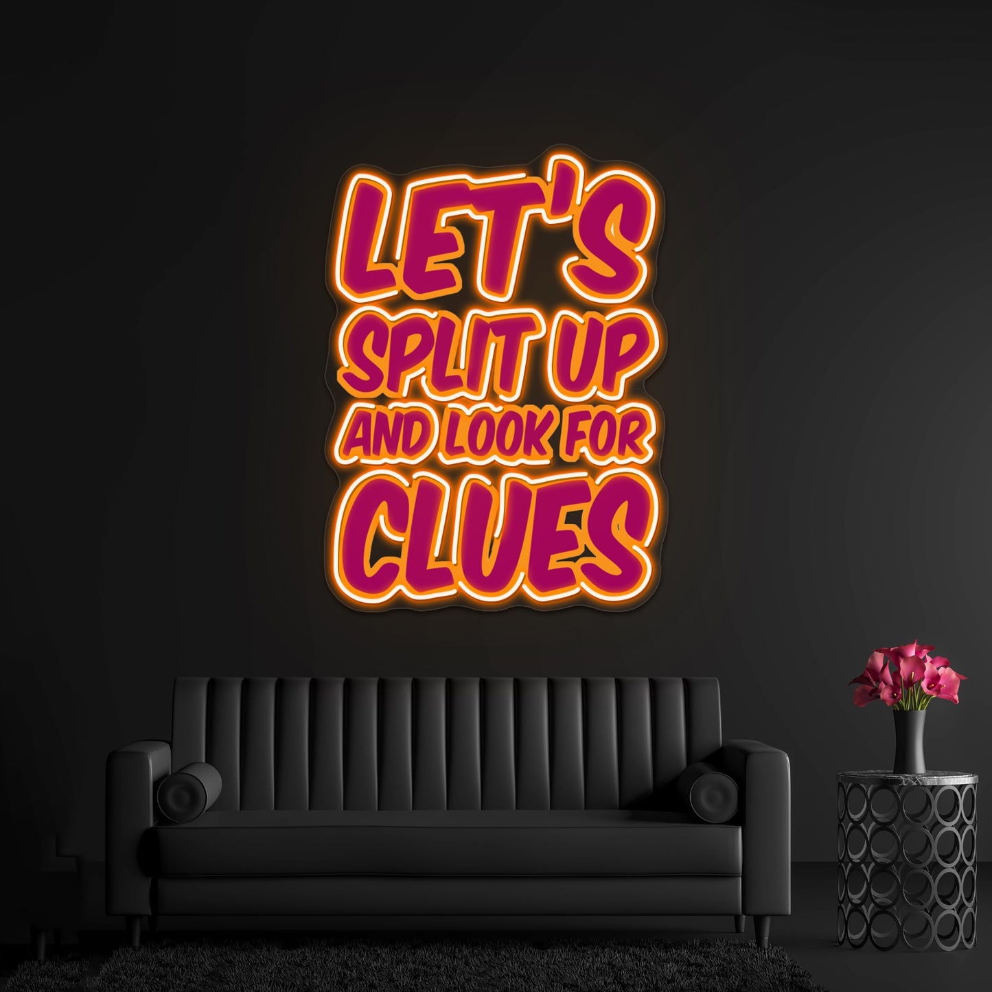 Letssplitup Artwork Led Neon