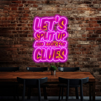 Letssplitup Artwork Led Neon