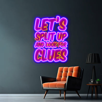 Letssplitup Artwork Led Neon