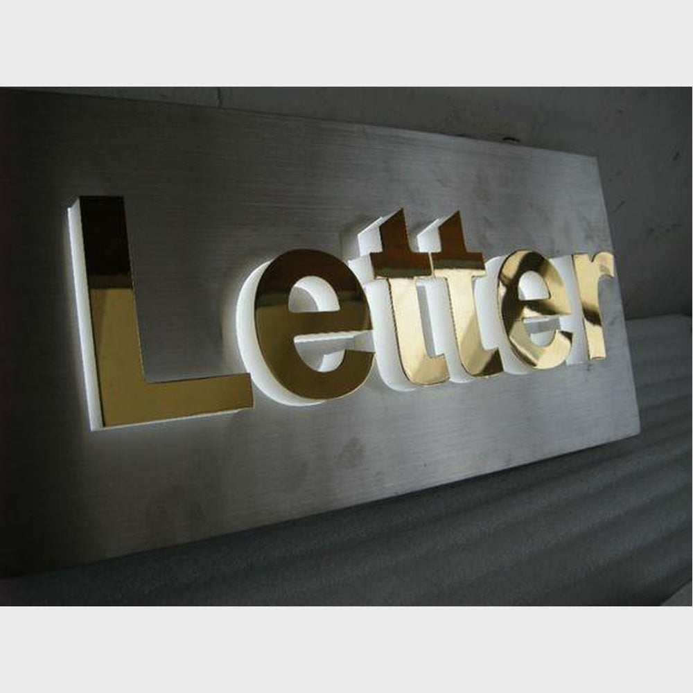 Letter 3D Backlit Channel Letters Led Light Sign