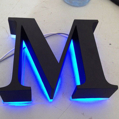 Letter M 3D Backlit Channel Letters Led Light Sign - Shineneon