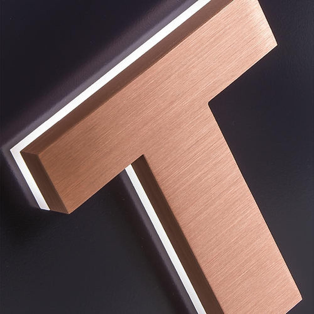 Letter T 3D Backlit Channel Letters Led Light Sign - Shineneon