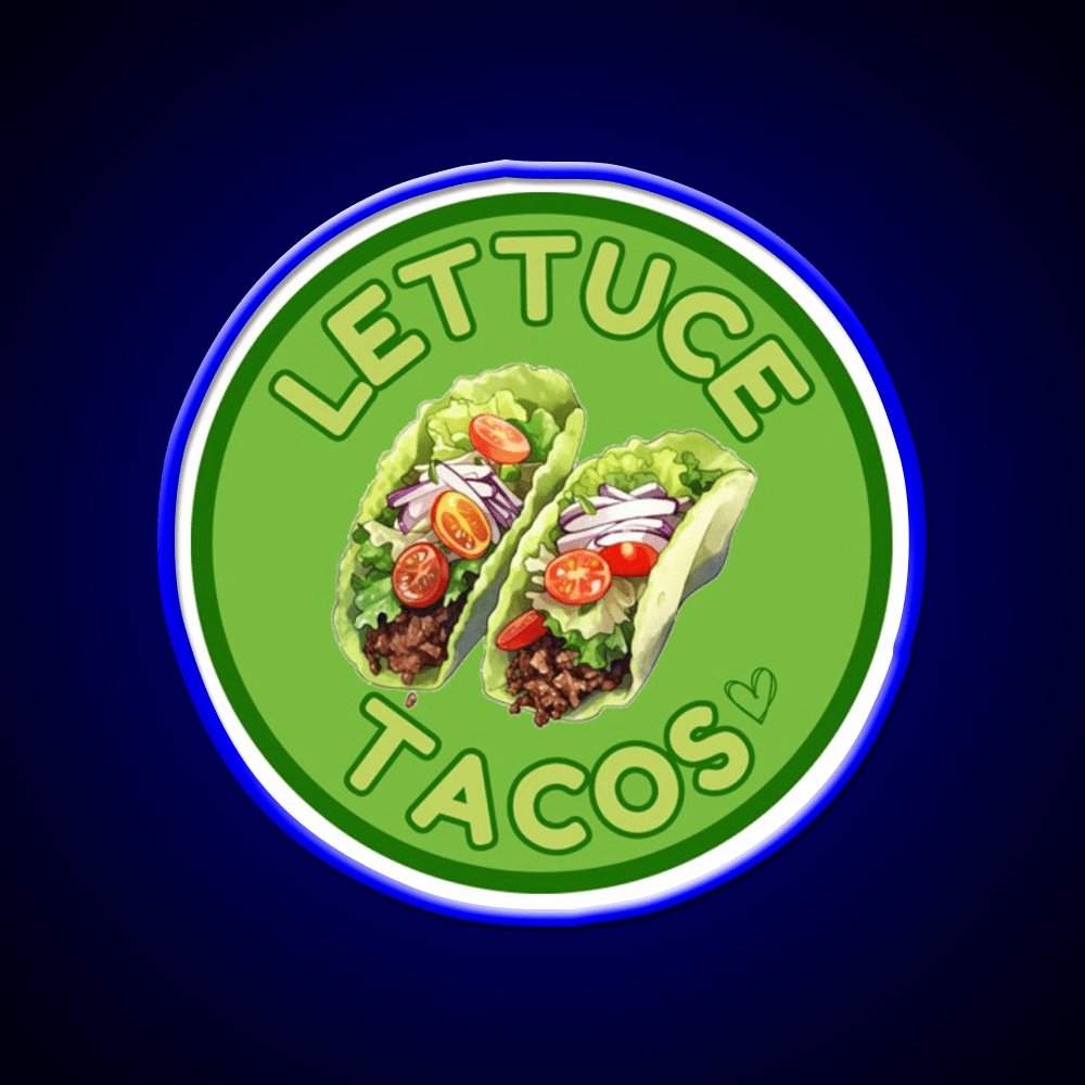 Lettuce Taco Led Neon Sign Mexican Food Sign Rgb Color - Shineneon