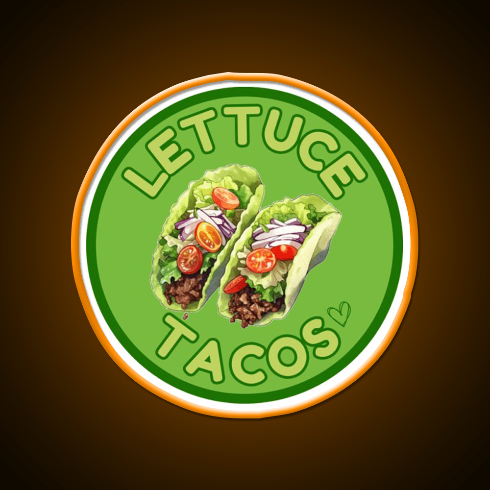 Lettuce Taco Led Neon Sign Mexican Food Sign Rgb Color - Shineneon