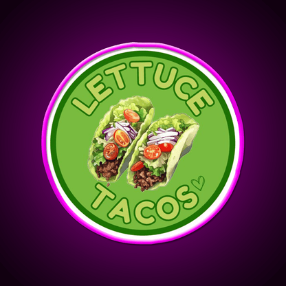 Lettuce Taco Led Neon Sign Mexican Food Sign Rgb Color - Shineneon