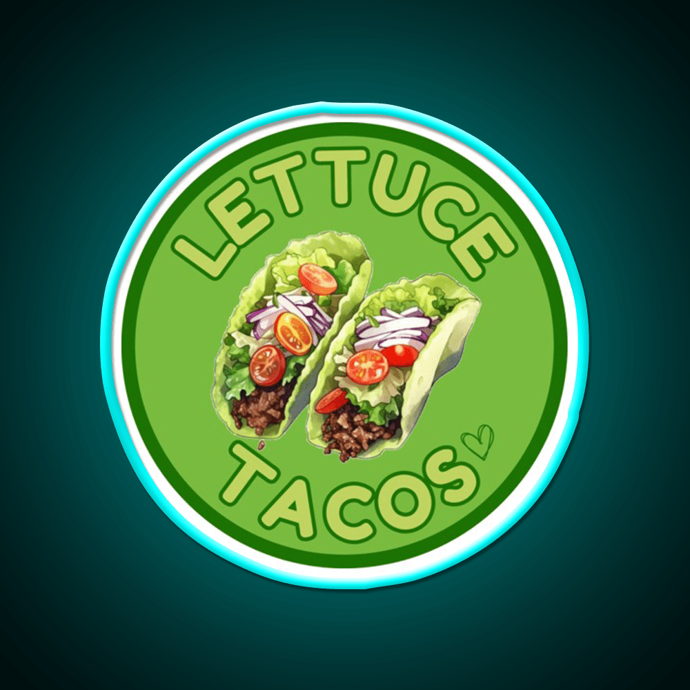 Lettuce Taco Led Neon Sign Mexican Food Sign Rgb Color - Shineneon