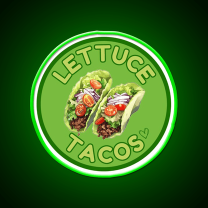 Lettuce Taco Led Neon Sign Mexican Food Sign Rgb Color - Shineneon