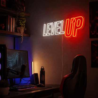 Level Up LED Neon Sign Wall Neon Sign - Shineneon