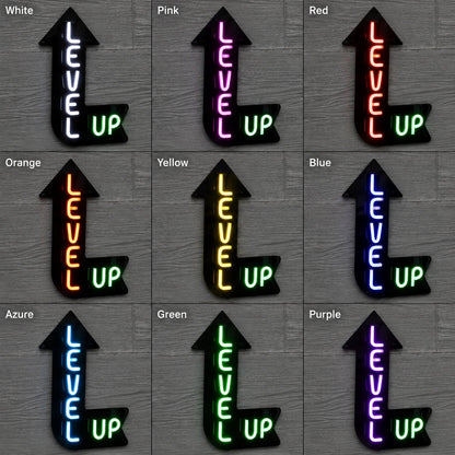 Level Up Man Cave LED Neon Sign - Shineneon