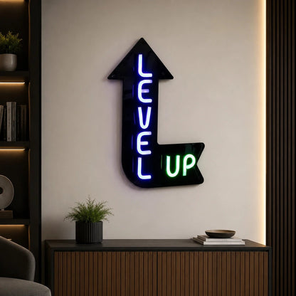 Level Up Man Cave LED Neon Sign - Shineneon
