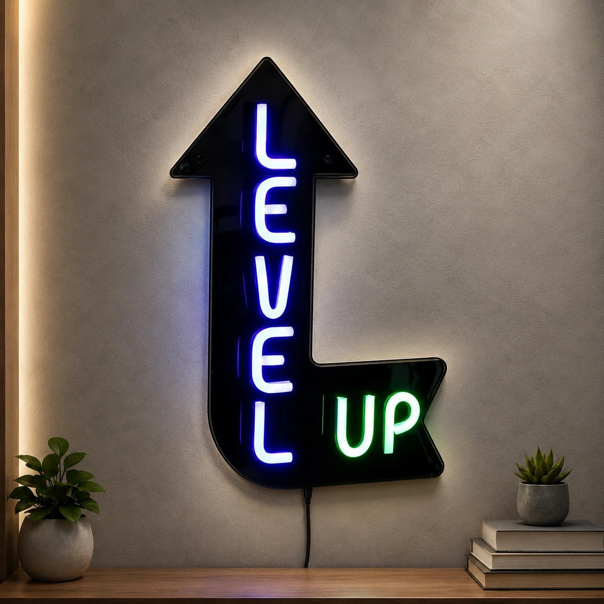 Level Up Man Cave LED Neon Sign - Shineneon