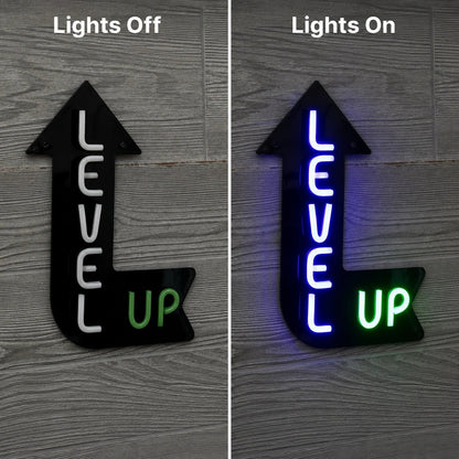 Level Up Man Cave LED Neon Sign - Shineneon