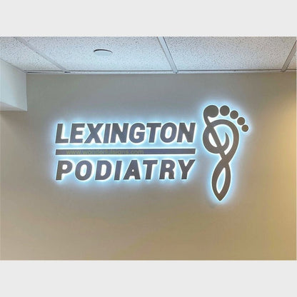 Lexington Podiatry Big Logo 3D Backlit Channel Letters Led Light Sign - Shineneon