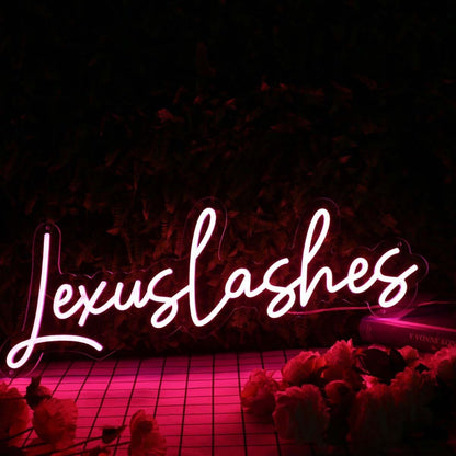 Lexus Lashes Purple Led Neon Sign - Shineneon