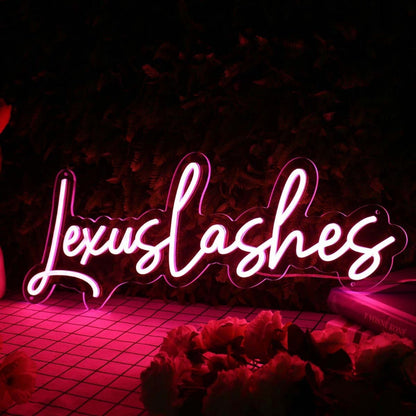 Lexus Lashes Purple Led Neon Sign - Shineneon