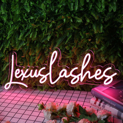 Lexus Lashes Purple Led Neon Sign - Shineneon