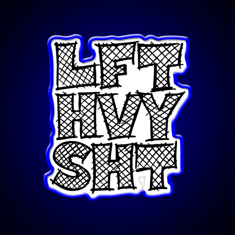 Lft Hvy Sht Gym Fitness Led Neon Sign Rgb Color