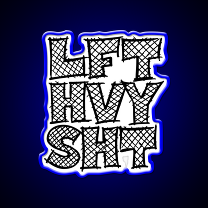 Lft Hvy Sht Gym Fitness Led Neon Sign Rgb Color