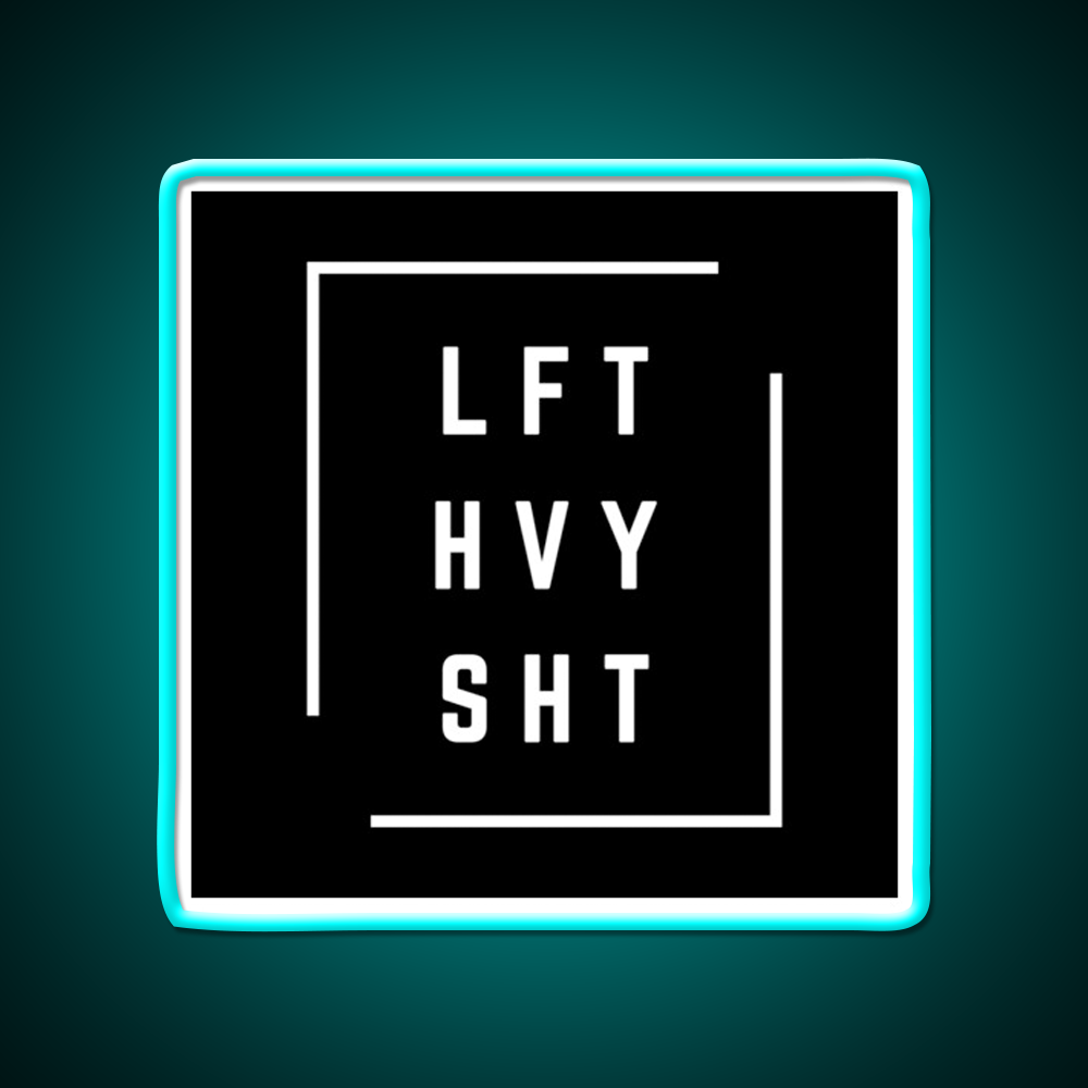 Lft Hvy Sht Gym Fitness Led Neon Sign Gym Room Sign Rgb Color