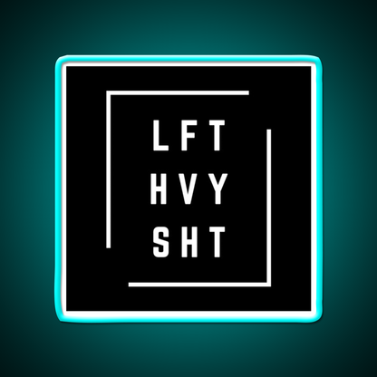 Lft Hvy Sht Gym Fitness Led Neon Sign Gym Room Sign Rgb Color