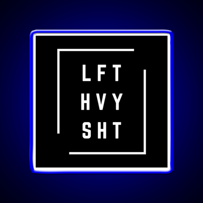 Lft Hvy Sht Gym Fitness Led Neon Sign Gym Room Sign Rgb Color