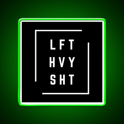 Lft Hvy Sht Gym Fitness Led Neon Sign Gym Room Sign Rgb Color
