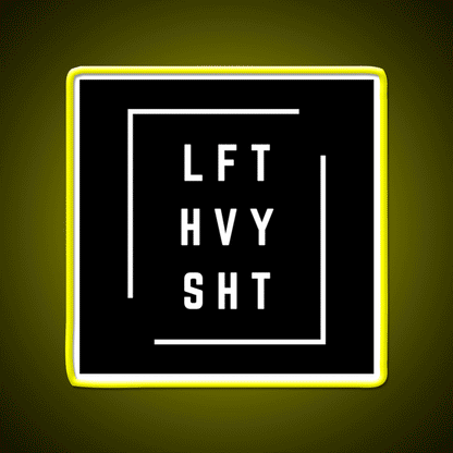 Lft Hvy Sht Gym Fitness Led Neon Sign Gym Room Sign Rgb Color
