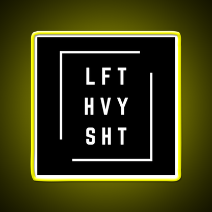 Lft Hvy Sht Gym Fitness Led Neon Sign Gym Room Sign Rgb Color