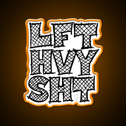 Lft Hvy Sht Gym Fitness Led Neon Sign Rgb Color