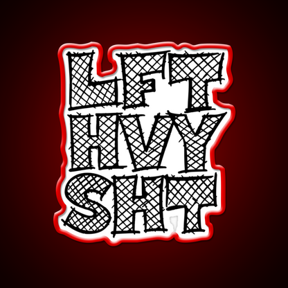 Lft Hvy Sht Gym Fitness Led Neon Sign Rgb Color