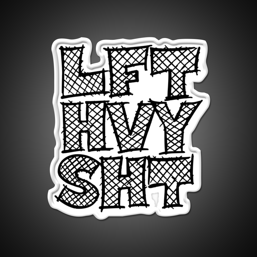 Lft Hvy Sht Gym Fitness Led Neon Sign Rgb Color