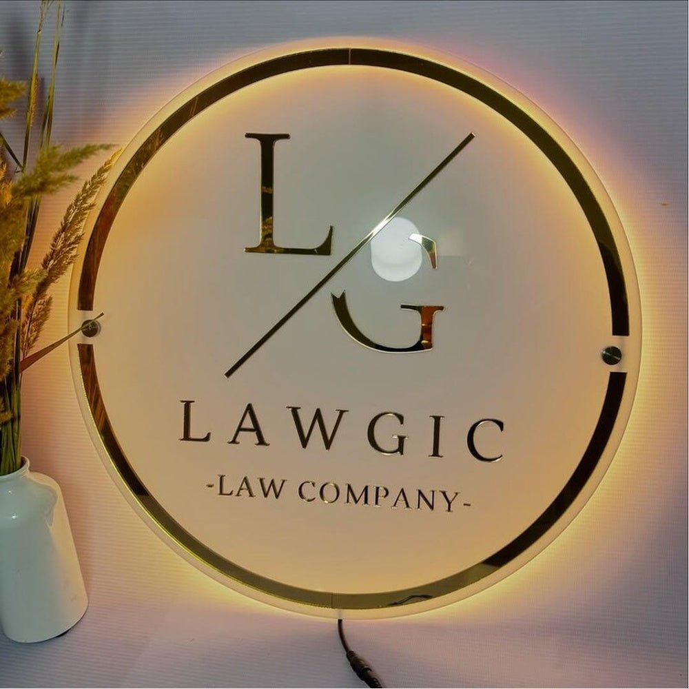 Lg Lawgic Acrylic Business Logo Sign - Shineneon