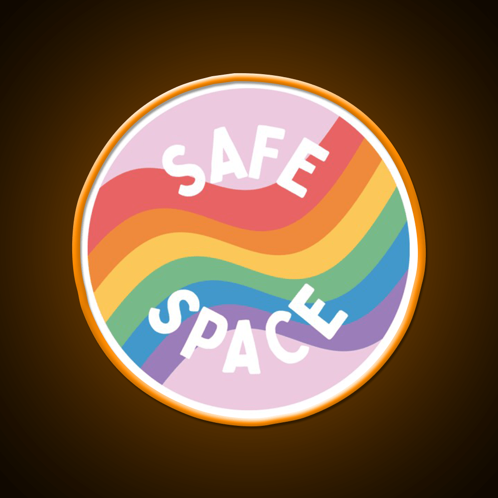 Lgbt Safe Space Everyone Is Welcome Here Welcome Led Neon Sign Open Sign Rgb Color - Shineneon