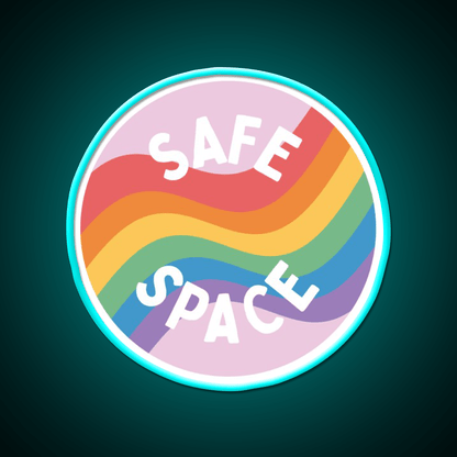 Lgbt Safe Space Everyone Is Welcome Here Welcome Led Neon Sign Open Sign Rgb Color - Shineneon