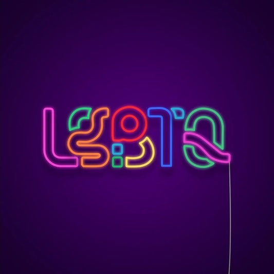 Lgbtq Rainbow Led Sign Business Neon Sign