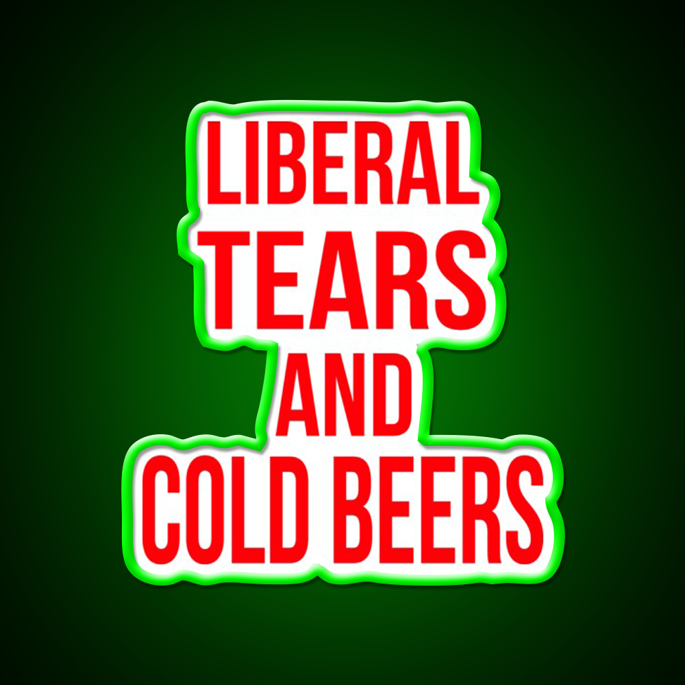 Liberal Tears And Cold Beers Beer Bar Decor Led Neon Sign Rgb Color - LED neon sign view 8