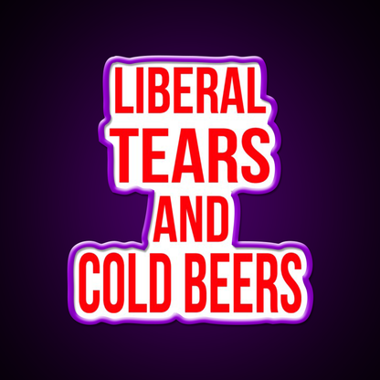Liberal Tears And Cold Beers Beer Bar Decor Led Neon Sign Rgb Color - LED neon sign view 9