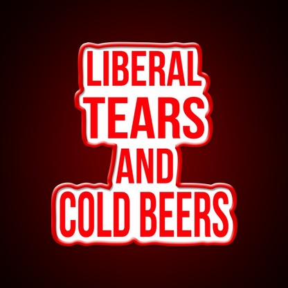 Liberal Tears And Cold Beers Beer Bar Decor Led Neon Sign Rgb Color - LED neon sign view 10