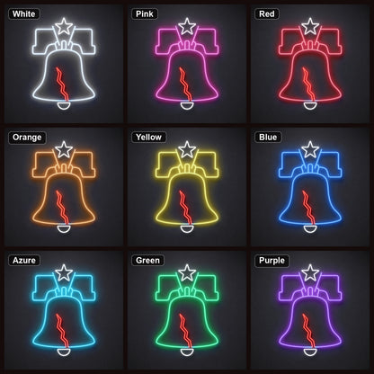 Liberty Bell LED Neon Sign color grid